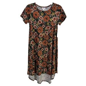 LuLaRoe Dress Multicolor Floral Hi Lo Hem Simply‎ Comfortable NEW Carly Size XXS
